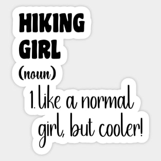 Hiking Girl Sticker